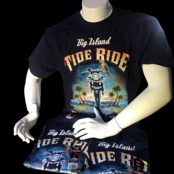 Other - Hanes Beefy-T “Big Island – Tide Ride – Tropical Motions” Graphic T-Shirt